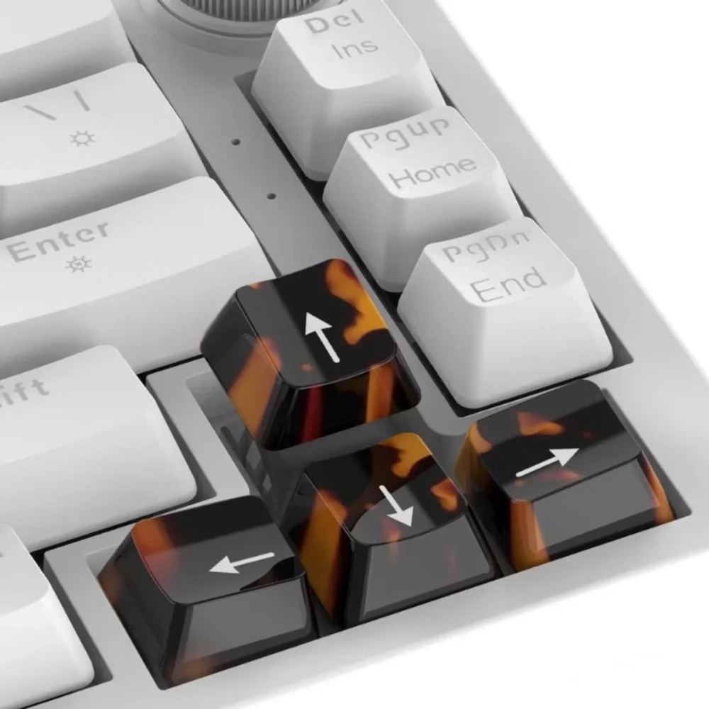 🐢⌨️ TORTOISE PRINT KEYBOARD CUTENESS PACK 🖤🟤 | MX Mechanical Keycaps+Spacebar